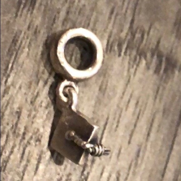 Pandora Authentic Sterling Silver Graduation Cap Dangle Charm - Picture 5 of 5